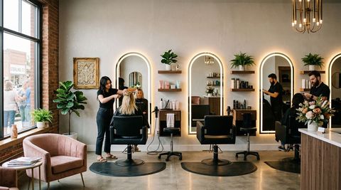 Illustration of Hair Shack, beauty salon in Sterling, CO